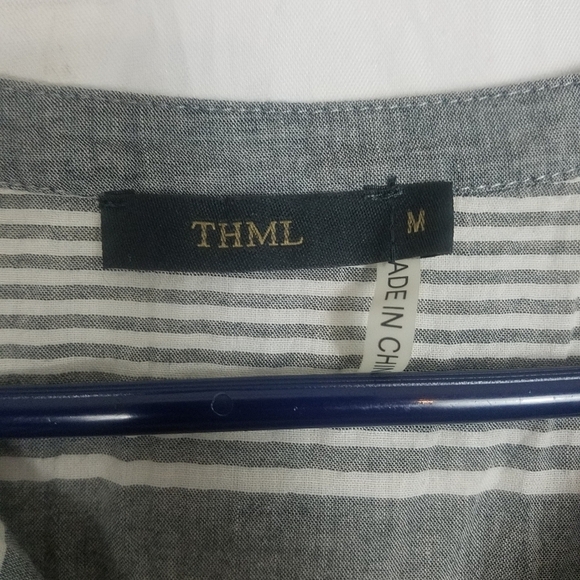 Thml embroidered sleeveless tie tassel front size medium - Picture 8 of 9